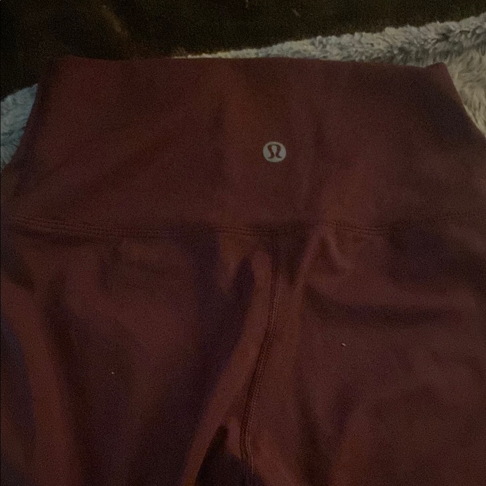 Lululemon Athletica Burgundy Leggings